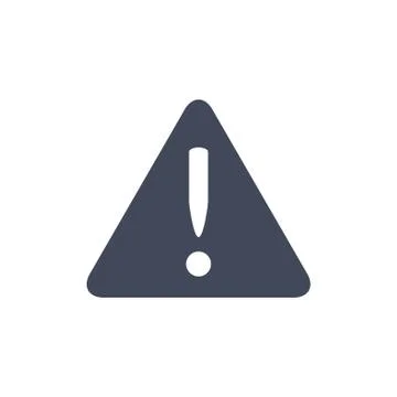 Exclamation Icon Vector flat design style Stock Illustration