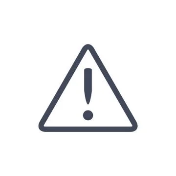 Exclamation Icon Vector flat design style Stock Illustration