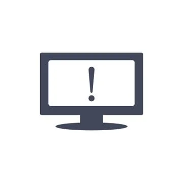 Exclamation Icon Vector flat design style Stock Illustration