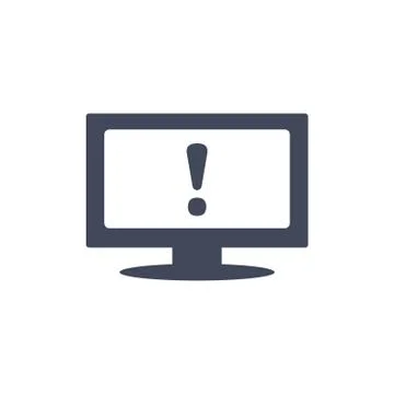 Exclamation Icon Vector flat design style Stock Illustration