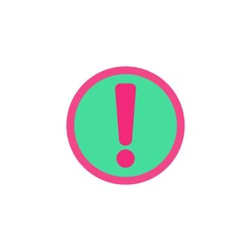 Exclamation Icon Vector Stock Illustration