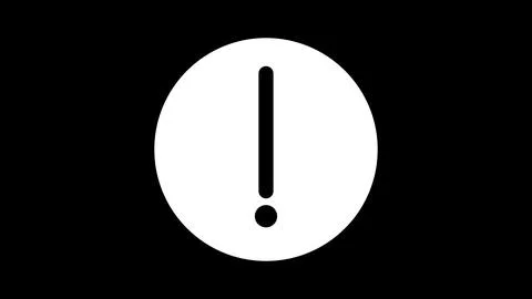 Exclamation icon on a white background. Stock-Illustration