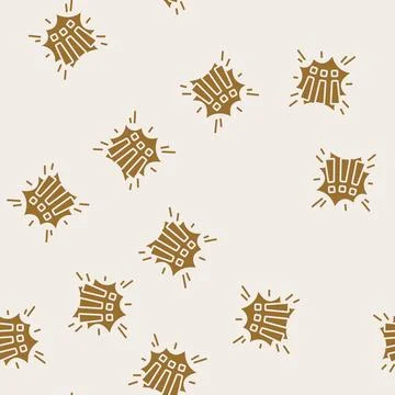 Exclamation mark alert glyph seamless pattern Stock Illustration