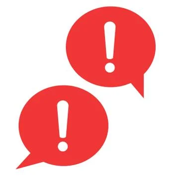 Exclamation mark. The attention icon. Danger symbol. Alert icon Stock Illustration