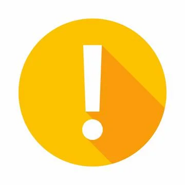 Exclamation mark, Attention sign, Caution icon, Hazard warning symbol, vector Stock Illustration