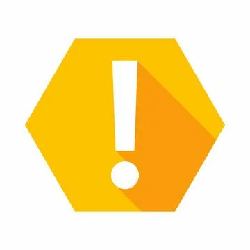 Exclamation mark, Attention sign, Caution icon, Hazard warning symbol, vector Stock Illustration