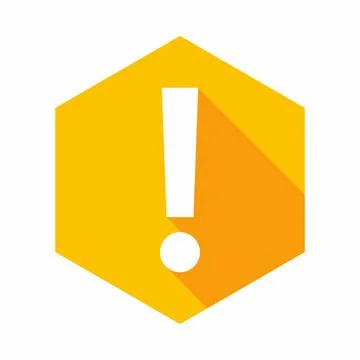Exclamation mark, Attention sign, Caution icon, Hazard warning symbol, vector Stock Illustration