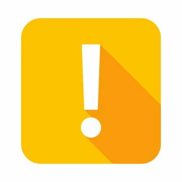 Exclamation mark, Attention sign, Caution icon, Hazard warning symbol, vector Stock Illustration