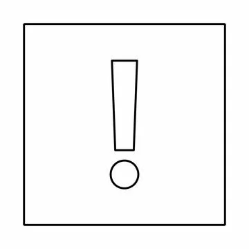 Exclamation mark, Attention sign, Caution icon, Hazard warning symbol, vector Stock Illustration