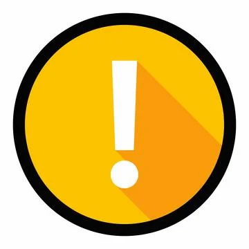 Exclamation mark, Attention sign, Caution icon, Hazard warning symbol, vector Stock Illustration
