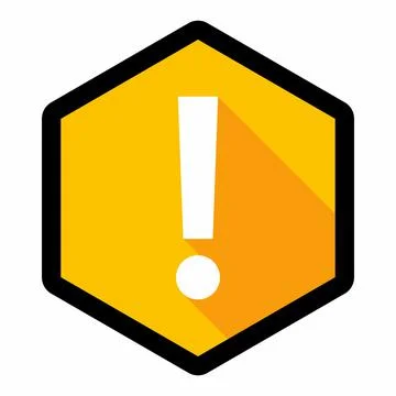 Exclamation mark, Attention sign, Caution icon, Hazard warning symbol, vector Stock Illustration