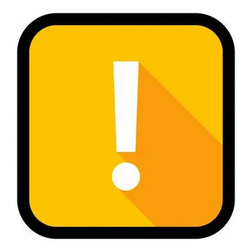 Exclamation mark, Attention sign, Caution icon, Hazard warning symbol, vector Stockillustratie