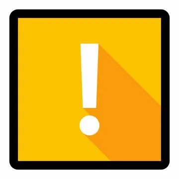 Exclamation mark, Attention sign, Caution icon, Hazard warning symbol, vector Stock Illustration