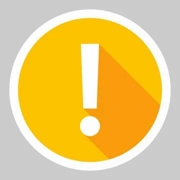 Exclamation mark, Attention sign, Caution icon, Hazard warning symbol, vector Stock Illustration