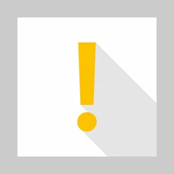 Exclamation mark, Attention sign, Caution icon, Hazard warning symbol, vector Stock Illustration