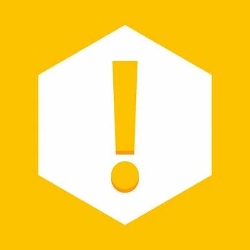 Exclamation mark, Attention sign, Caution icon, Hazard warning symbol, vector Stock Illustration
