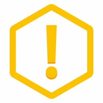 Exclamation mark, Attention sign, Caution icon, Hazard warning symbol, vector Stock Illustration