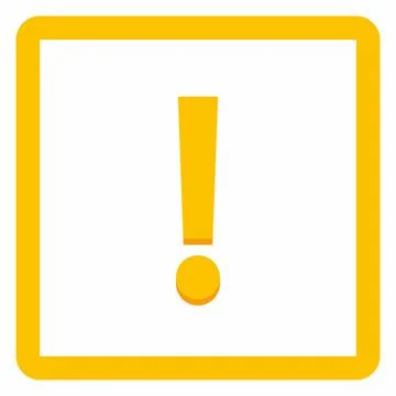 Exclamation mark, Attention sign, Caution icon, Hazard warning symbol, vector Stockillustratie
