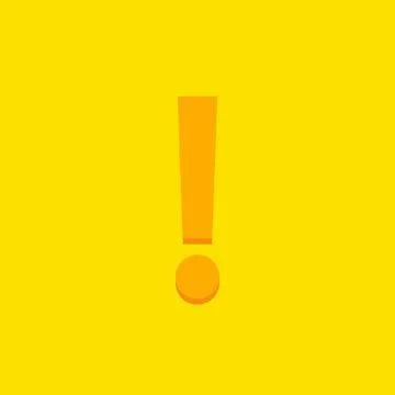 Exclamation mark, Attention sign, Caution icon, Hazard warning symbol, vector Stock Illustration