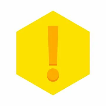 Exclamation mark, Attention sign, Caution icon, Hazard warning symbol, vector Stock Illustration