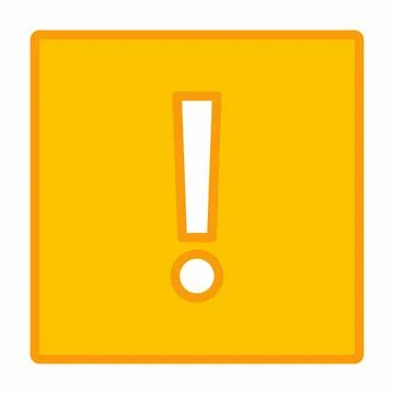 Exclamation mark, Attention sign, Caution icon, Hazard warning symbol, vector Stock Illustration