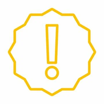Exclamation mark, Attention sign, Caution icon, Hazard warning symbol, vector Stock Illustration