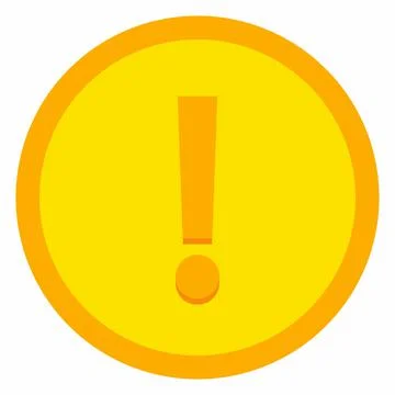 Exclamation mark, Attention sign, Caution icon, Hazard warning symbol, vector Stock Illustration
