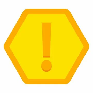 Exclamation mark, Attention sign, Caution icon, Hazard warning symbol, vector Stock Illustration