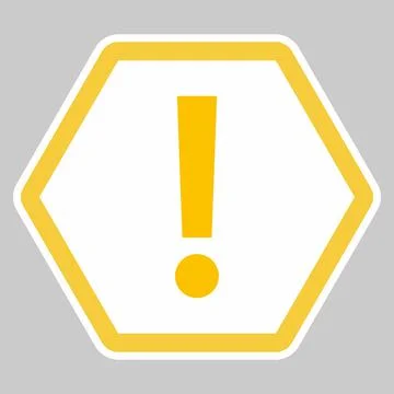 Exclamation mark, Attention sign, Caution icon, Hazard warning symbol, vector Stock Illustration