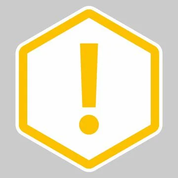 Exclamation mark, Attention sign, Caution icon, Hazard warning symbol, vector Stock Illustration