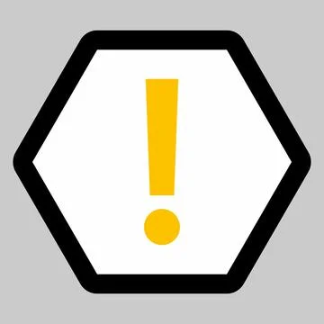 Exclamation mark, Attention sign, Caution icon, Hazard warning symbol, vector Stockillustratie