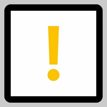 Exclamation mark, Attention sign, Caution icon, Hazard warning symbol, vector Stock Illustration