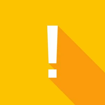 Exclamation mark, Attention sign, Caution icon, Hazard warning symbol, vector Stockillustratie