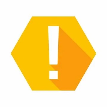 Exclamation mark, Attention sign, Caution icon, Hazard warning symbol, vector Stock Illustration
