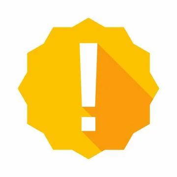 Exclamation mark, Attention sign, Caution icon, Hazard warning symbol, vector Stock Illustration