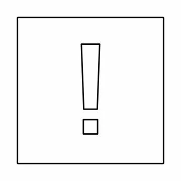Exclamation mark, Attention sign, Caution icon, Hazard warning symbol, vector Stock Illustration