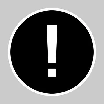 Exclamation mark, Attention sign, Caution icon, Hazard warning symbol, vector Stock Illustration