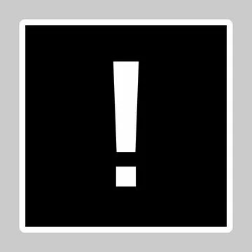 Exclamation mark, Attention sign, Caution icon, Hazard warning symbol, vector Stockillustratie