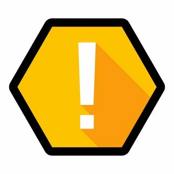 Exclamation mark, Attention sign, Caution icon, Hazard warning symbol, vector Stock Illustration