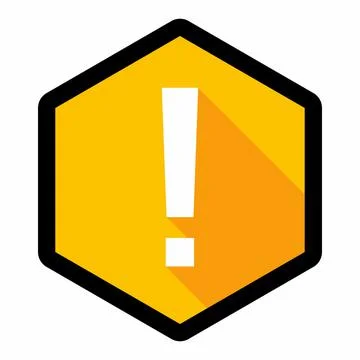 Exclamation mark, Attention sign, Caution icon, Hazard warning symbol, vector Stock Illustration
