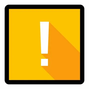 Exclamation mark, Attention sign, Caution icon, Hazard warning symbol, vector Stock Illustration