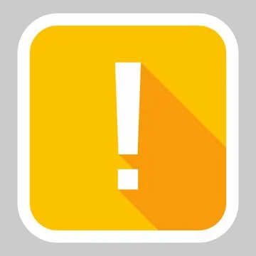 Exclamation mark, Attention sign, Caution icon, Hazard warning symbol, vector Stock Illustration