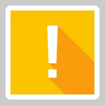 Exclamation mark, Attention sign, Caution icon, Hazard warning symbol, vector Stockillustratie