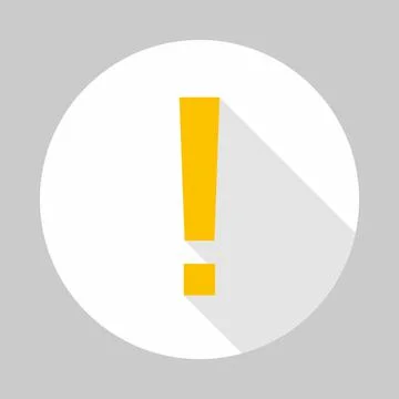Exclamation mark, Attention sign, Caution icon, Hazard warning symbol, vector Stock Illustration