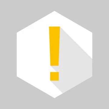 Exclamation mark, Attention sign, Caution icon, Hazard warning symbol, vector Stock Illustration
