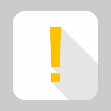 Exclamation mark, Attention sign, Caution icon, Hazard warning symbol, vector Stock Illustration