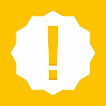 Exclamation mark, Attention sign, Caution icon, Hazard warning symbol, vector Stockillustratie