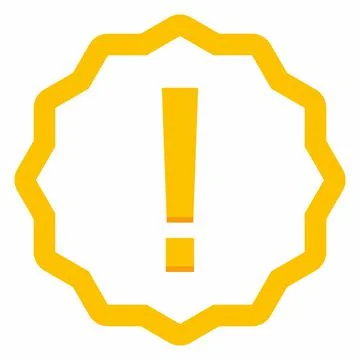 Exclamation mark, Attention sign, Caution icon, Hazard warning symbol, vector Stockillustratie