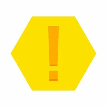 Exclamation mark, Attention sign, Caution icon, Hazard warning symbol, vector Stock Illustration