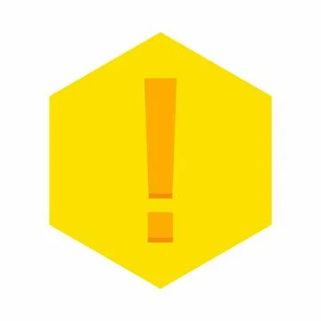 Exclamation mark, Attention sign, Caution icon, Hazard warning symbol, vector Stock Illustration